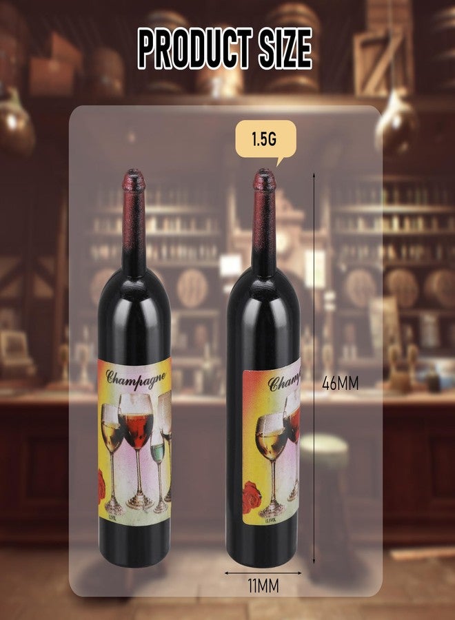 Simarro Dollhouse Wine Bottles - 10pcs Miniature Red Wine Bottles for Model Window Display - Image 4